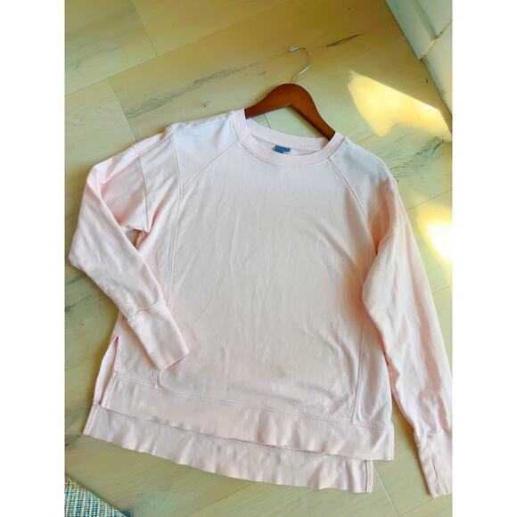 Sweaty Betty Cotton After Class Longline Sweatshirt Pastel Pink Size Sm - Picture 10 of 10